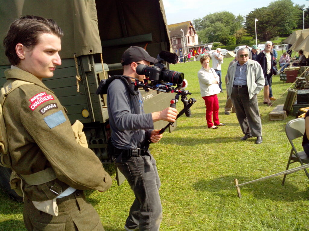KDD-Tournage Canadien-Un pied en Normandie-©Landing Production 2014 -1